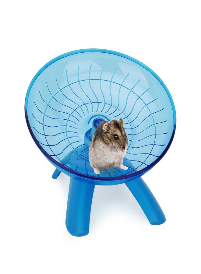 Reshiho Hamster Wheel Flying Saucer Silent Exercise Wheel Running Wheel for Hamsters, Gerbils, Mice and Other Small Pets, Silent Hamster Running Wheel(Blue) - Image 1